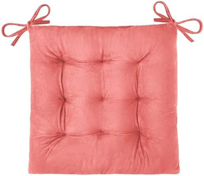 OVOV 1 Pack Chair Cushions for Dining Chairs 15.5"x15.5" Pink by OVOV