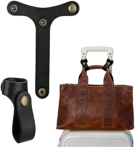 Leather Luggage Strap for Carry On Bag, Travel Belt, Suitcase Strap, Luggage by Gsiujch