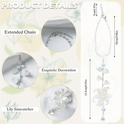 Lily of the Valley Leaf Car Charm White Summer Waterlily - Image 6