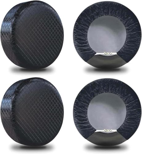 Set of 4 Tire Covers, Waterproof Aluminum Film Tire Sun Protectors, by Amfor