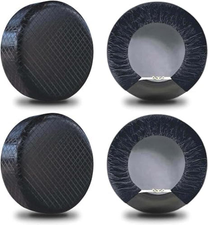 Set of 4 Tire Covers, Waterproof Aluminum Film Tire Sun Protectors, by Amfor