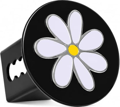 Plumeria Flower 3D Chrome Emblem Metal Hitch Cover - Image 7