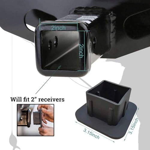 Trailer Hitch Cover, Wild Bear Fishing Tow Hitch Cover - Image 3