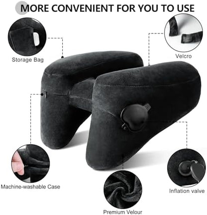 Sunany Neck Pillow for Travel Inflatable Airplane Pillow Comfortably Supports - Image 3
