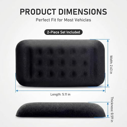 2 PCS Car Armrest Cushion, Memory Foam Elbow Pad - Image 2