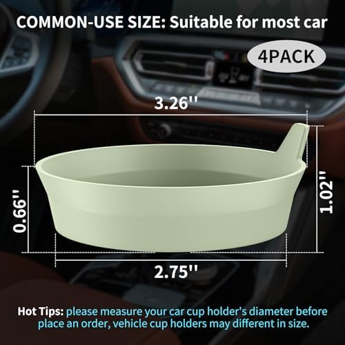 ME.FAN Car Cup Holder Coasters Silicone Cups Mats, Automotive Universal - Image 2