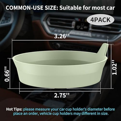 ME.FAN Car Cup Holder Coasters Silicone Cups Mats, Automotive Universal - Image 2