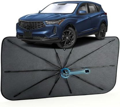 Car Windshield Sun Shade for Acura RDX 2019-2026, Foldable Car Sunshade by MakeLifeBetter