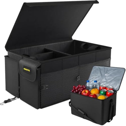 MIKKUPPA Trunk Organizer with Lid - 65L Car Organizer with Cooler by MIKKUPPA