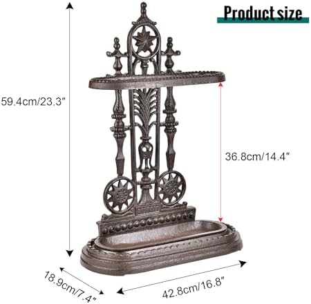 Sungmor Cast Iron Freestanding Umbrella Stand - Image 6