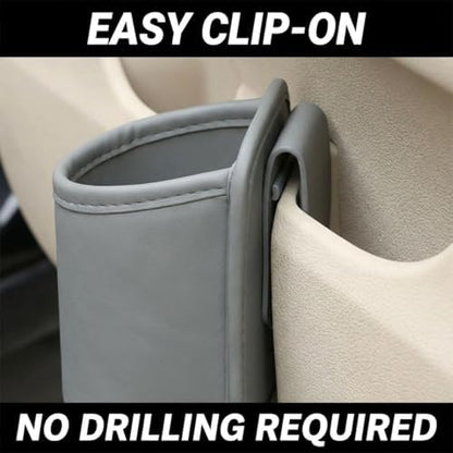 Craedli Car Door Cup Holder, Clip-On Back Seat Hanging Storage Bag - Image 4
