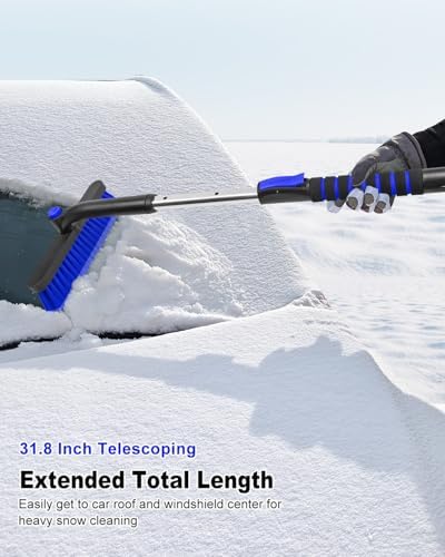 SEAAES Ice Scraper with Snow Brush, Snow Removal - Image 4