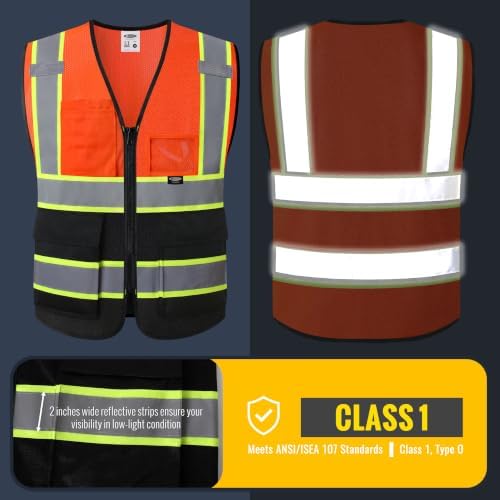 JKSafety Safety Vest for men women Hi Vis Vest - Image 3