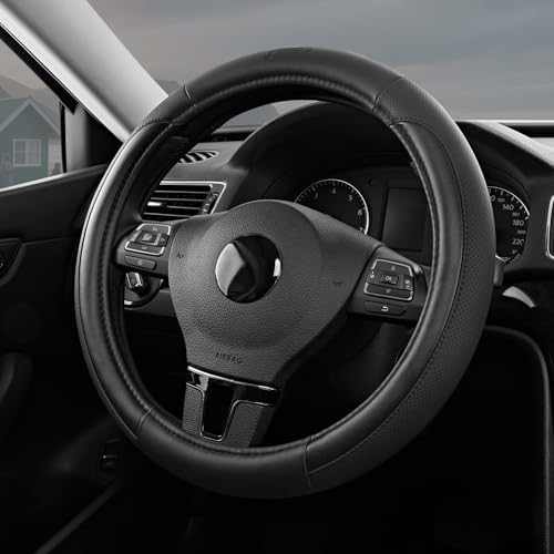 Skechers Steering Wheel Cover Memory Foam, Luxury Leather Steering Wheel Covers by Unknown