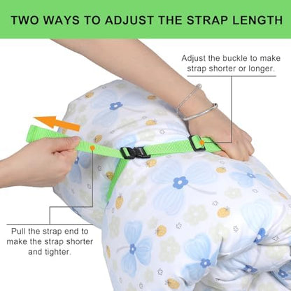 Utility Straps with Metal Quick Release Buckle, Adjustable Nylon Belt Backpack - Image 4
