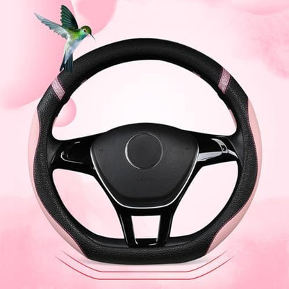 Cxtiy D-Shaped Flat Bottom Steering Wheel Cover by Cxtiy