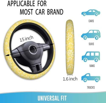 Steering Wheel Cover 15 Inch Breathable Anti Slip - Image 4