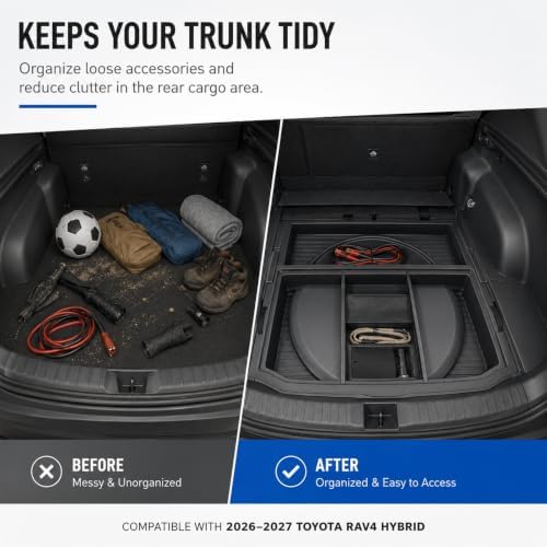 Trunk Storage Box for 2026-2027 Toyota RAV4 Hybrid, Not for PHEV - Image 4