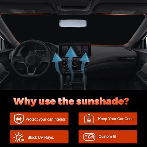 Foldable Front Windshield Sunshade fit - Image 5