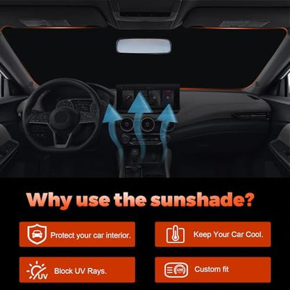 Foldable Front Windshield Sunshade fit - Image 5