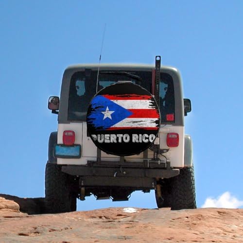 Puerto Rico Flag Tire Covers, Dust-Proof Weatherproof Wheel Covers Wheel Tire - Image 5