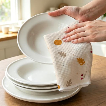 Cute Ghost Fall Kitchen Towel, Halloween Season Hand Towel - Image 3