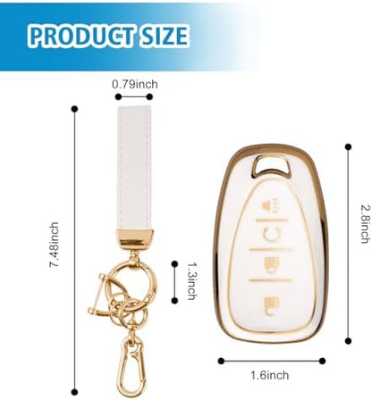 Rislobx Key Fob Cover Fit for Chevy Key, Car Key Case Protector for Volt Bolt - Image 3