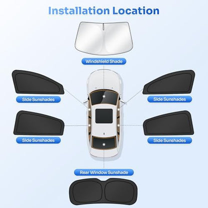 Canvcle Window Shades for Honda HRV 2016-2022 HR-V Accessories Windshield Sun - Image 5