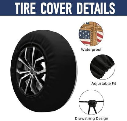 250 Anniversary USA Flag Spare Tire Cover - Image 4