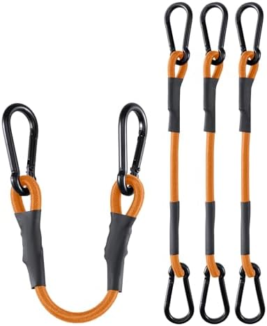 8 Pack 18" Heavy Duty Bungee Cords by LuckyStraps