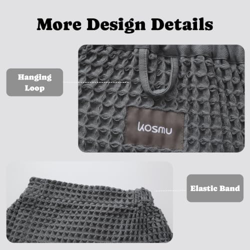 Luxury Organic Japanese Cotton Waffle Body Towel Wrap - Image 6