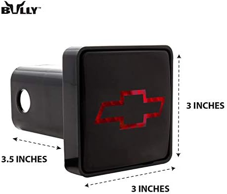 Bully - CR007C CR-007C Chevrolet Tow Hitch Cover/Receiver Trailer Plug in Black - Image 3