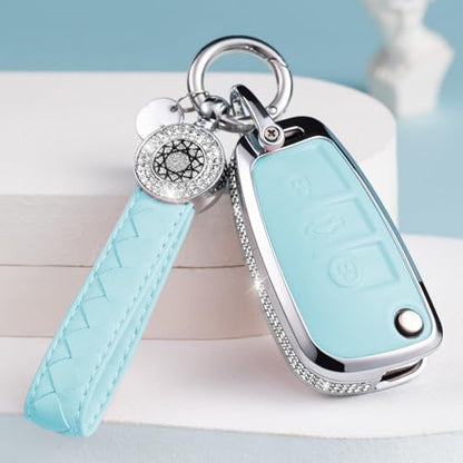 for Audi Key Fob Cover with Keychain - Image 2