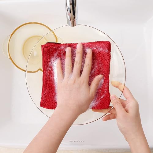 Homaxy 100% Cotton Waffle Weave Kitchen Dish Cloths 24-Pack - Image 4