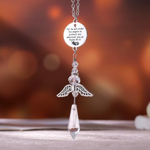 Psalm 91:11 Guardian Angel Car Charm - Image 2
