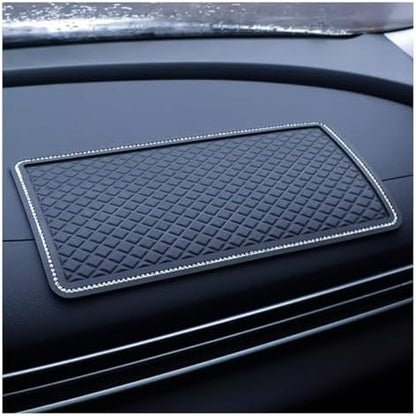 Bling Car Dashboard Anti-Slip Mat, Rhinestone Auto Dash Phone Hold Sticky Pad - Image 6