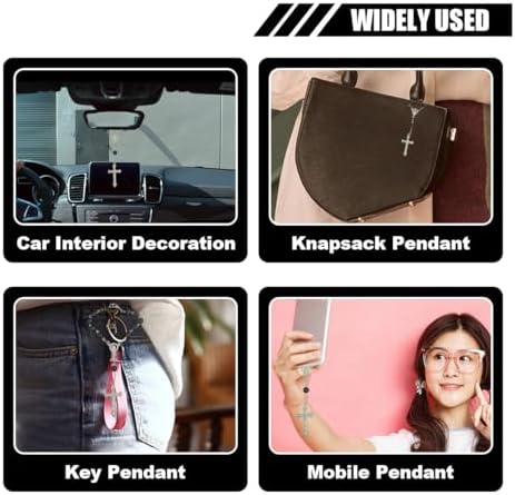 smilfuy 2PCS Car Rosary for Rearview Mirror - Image 4