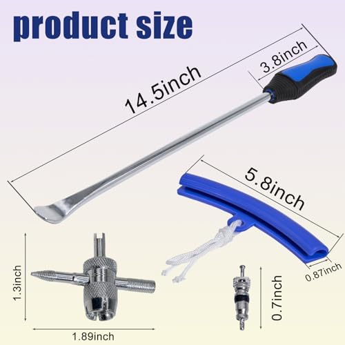 Y.A. LOTUS Tire Spoons 14.5IN, Steel Tire Changing Kit - Image 2