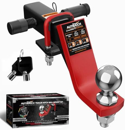 AUTMATCH Trailer Hitch Ball Mount by AUTMATCH