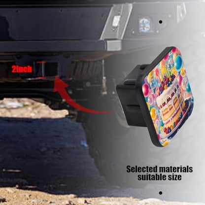 Hitch Cover Fits for 2-Inch Hitch, Stunning Colorful Cake - Image 6
