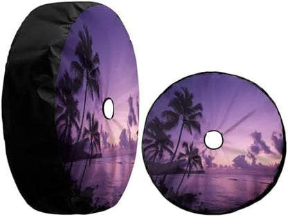 Palm-Trees-Beaches Spare Tire Cover - Image 3