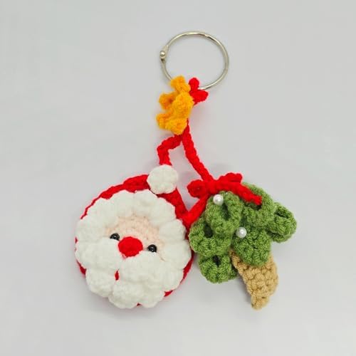 Cute Crochet Pine Tree Santa Claus Christmas Hanging Plant - Image 2