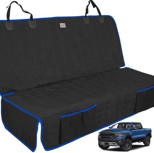 Reliadura Back Seat Cover for Dogs, Washable Bench Seat Covers for Trucks by Reliadura