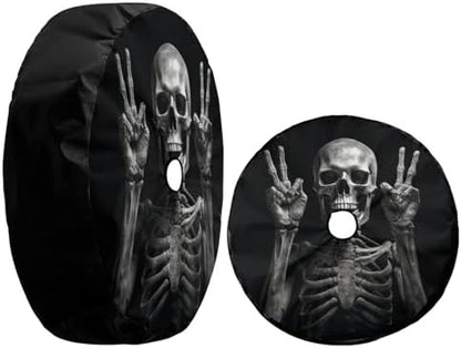 Head and Horn Pattern Spare Tire Cover - Image 3
