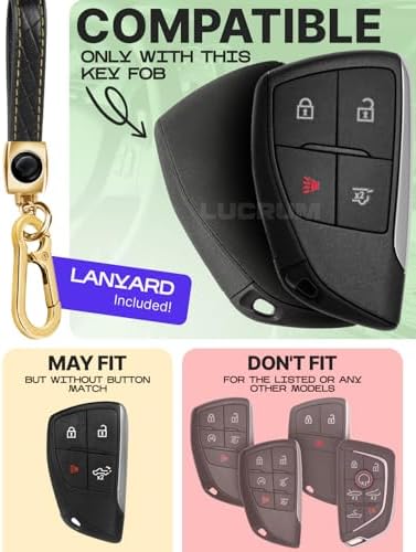 Lucrum Compatible with Chevy, Buick Key Fob Cover & Keychain - Image 2