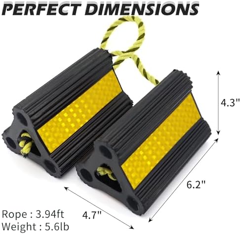 RV Wheel Chocks 4 Pair 8 Pack - Image 2