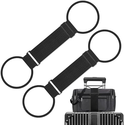 2Pcs Luggage Straps Bag Bungee Luggage Straps Suitcase Adjustable Belt，Add a by ZXZone