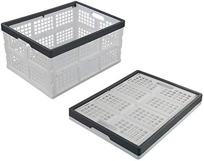 Teyyvn 3-Pack 30 L Plastic Stackable Collapsible Storage Crates - Image 6