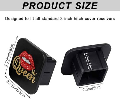 Trailer Hitch Cover 2 Inch Square Receiver Hitch Cover Rubber Tube Plug - Image 2