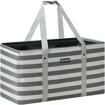 Stand Up Extra Large Utility Tote Bag, Foldable Reusable Grocery Bags by PFFVRP